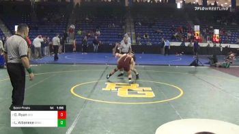 132 lbs Semifinal - Luke Albanese, Brookline vs Donald Ryan, Boston College