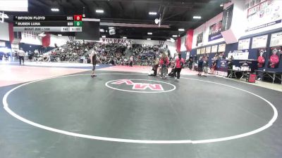 144 lbs Champ. Round 2 - Ruben Luna, Montclair vs Bryson Floyd, San Clemente