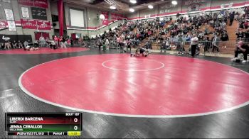 130 lbs Champ. Round 2 - Jenna Ceballos, Villa Park vs Liberdi Barcena, SLAM