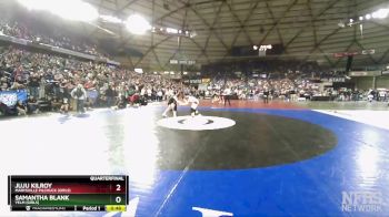 Girls 3A/4A 135 Quarterfinal - Samantha Blank, Yelm (Girls) vs Juju Kilroy, Marysville Pilchuck (Girls)