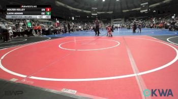 46 lbs Round Of 16 - Kolter Kelley, Coweta Tiger Wrestling vs Laith Adkins, Claremore Wrestling Club