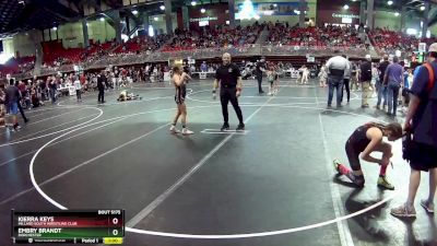 101 lbs Semifinal - Kierra Keys, Millard South Wrestling Club vs Embry Brandt, Dorchester