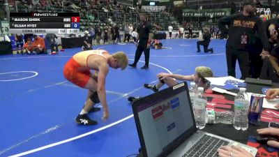 132 lbs Cons. Semis - Mason Shirk, Big Game Wrestling Club vs Elijah Hyet, Immortal Athletics Wrestling Club