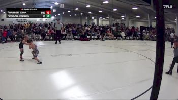 29 lbs Semifinal - Barrett Zapp, Waverly Wrestling Club vs Edison Jeffries, Kearney Catholic