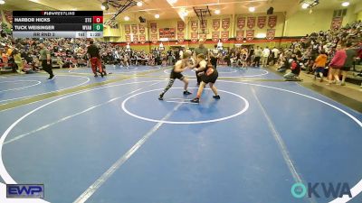 120 lbs Rr Rnd 3 - Harbor Hicks, Sallisaw Takedown Club vs Tuck Weisinger, Wyandotte Youth Wrestling