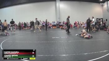 57 lbs Round 3 (10 Team) - Carter Bagwell, Georgia United Blue vs Cooper Brown, Grindhouse