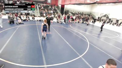 85-90 lbs Round 2 - Anderson Lofthouse, Top Of Utah Wrestling Club vs Dayveon Dixon, West Jordan Wresting Club