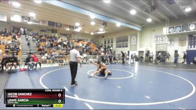 190 lbs Cons. Round 6 - Jacob Sanchez, La Quinta vs Lewis Garcia, Santa Ana