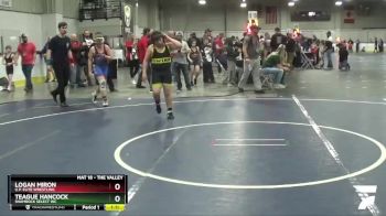 130 lbs Cons. Round 4 - Logan Miron, U.P. Elite Wrestling vs Teague Hancock, Shamrock Select WC