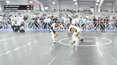120 lbs Rr Rnd 2 - Quin Greenstreet, Sly Fox Black - HSB vs Landon Warren, Grapplers Garage - HSB