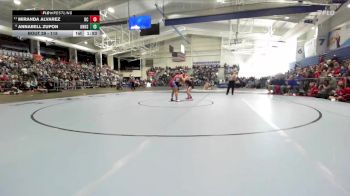 115 lbs Champ. Round 1 - Miranda Alvarez, Dodge City vs Annabell Zupon, Olathe North