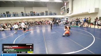 113 lbs Semifinal - Makayla Carrick, Elite Wrestling vs Aidyn Sharp, Uintah Girls Wrestling