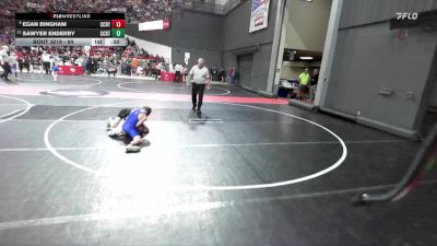 84 lbs Champ. Round 2 - Egan Bingham, Athens vs Sawyer Enderby, Wrightstown