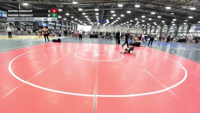100 lbs Consi Of 32 #1 - Sophia Gonzalez, GA vs Parker Theriault, ME