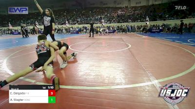 67 lbs Round Of 32 - Cayson Delgado, F-5 Grappling vs Aidan Slagter, Honey Badgers Wrestling Club