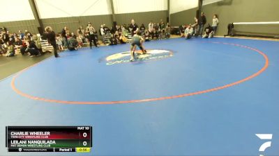 95-100 lbs Round 2 - Charlie Wheeler, Twin City Wrestling Club vs Leilani Nanquilada, Mat Demon Wrestling Club