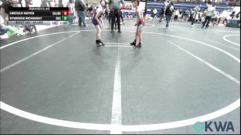 58 lbs Consi Of 8 #2 - Lincoln Hayes, Carl Albert vs Ryerson McKnight, Chickasha Youth Wrestling