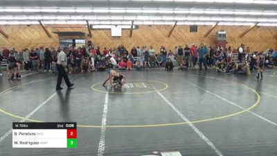 M 70 lbs Consi Of 8 #2 - Bradley Peretore, Endicott vs Major Rodriguez, Northumberland