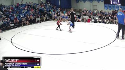 53 lbs Round 1 (6 Team) - Maverick Carruthers, Nebraska Blue Boys vs Najm Toomey, Team Iowa Boys