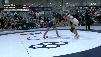 59 kg Cons. Rd Of 16 - Madison Black, Project 8 Wrestling vs Isabel Navarro, Menlo Wrestling Club