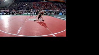 3A 120 lbs Champ. Round 1 - Justin Patino, North Fremont vs Ashton Lewis, Kootenai