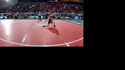 3A 120 lbs Champ. Round 1 - Justin Patino, North Fremont vs Ashton Lewis, Kootenai