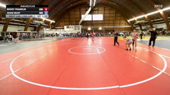 132A lbs Quarterfinal - Brody Franklin, Long Beach Wrestling Club vs Adam Bilby, Rose Hill High/sc Punishers