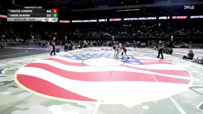 3rd Place Match - Addie Sander, Custer vs Gracie Lobbins, Madison