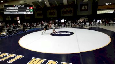 197 lbs Cons. Round 3 - Isaiah Manning, Greensboro vs Hunter Moore, Roanoke College