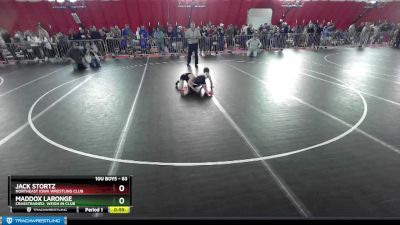 63 lbs Cons. Round 4 - Jack Stortz, Northeast Iowa Wrestling Club vs Maddox LaRonge, CrassTrained: Weigh In Club