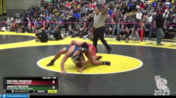 185 lbs Cons. Round 5 - Adrian Deleon, Glacier Point Middle School vs Arturo Mendoza, Daniel Cormier Wrestling