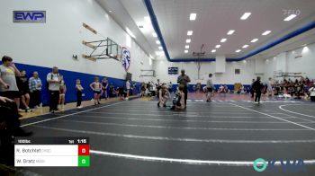 100 lbs Round Of 16 - Reid Botchlet, Choctaw Ironman Youth Wrestling vs Walker Gratz, Madill Takedown