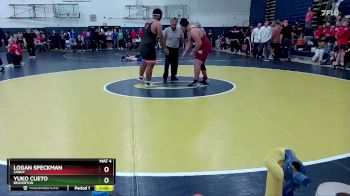 285 lbs Cons. Round 2 - Logan Speckman, Sandy vs Yuko Cueto, Beaverton