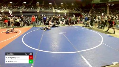 69 lbs Round Of 16 - Ryder Ridgeway, Force 10 Wr Ac vs Ryker Kreidt, Mandan WC