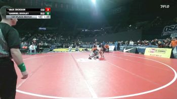 2A/1A Boys 175 1st Place Match - Gabriel Dooley, Waldport Boys vs Max Dickson, Culver Boys