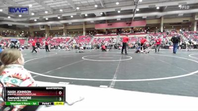 67 lbs Quarterfinal - Damani Moore, Team Of Hard Knox vs Nash Johnson, Greater Heights Wrestling