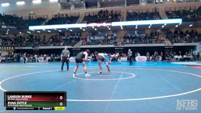 215 lbs Cons. Round 3 - Landon Burke, Bethel High School vs Evan Doyle, Hutchison High School