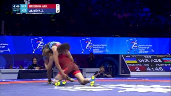 57 kg Final 3-5 - Alina Hrushyna Akobiia, Ukraine vs Zhala Aliyeva, Azerbaijan