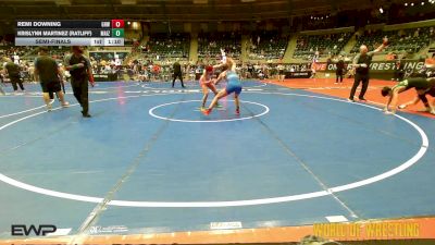 98 lbs Semifinal - Remi Downing, Greater Heights Wrestling vs Krislynn Martinez (Ratliff), Maize Wrestling Club