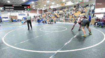 285 lbs Semifinal - Brian Haas, Bell Gardens vs Noah Huss, Moorpark