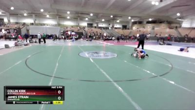 85 lbs Quarterfinal - Collin Kirk, Buccaneer Wrestling Club vs James Strain, Grindhouse