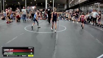 56 lbs Semis (4 Team) - Jace Rains, Keystone Krush vs Casen Taff, Grit Mat Club