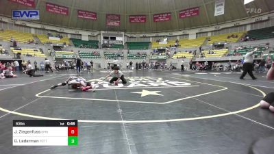 83 lbs Final - JaKel Ziegenfuss, Springdale Youth Wrestling Club vs Griffen Lederman, Pottsville Apache Youth Wrestling