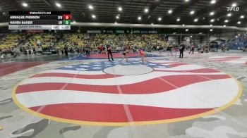 112 lbs Quarterfinal - Haven Baker, Spearfish vs Annalee Pierson, Sturgis Youth Wrestling