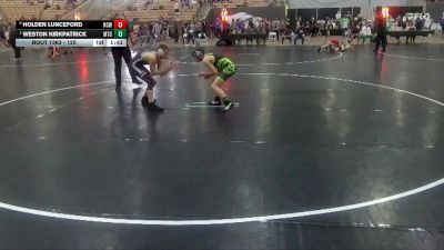 125 lbs Quarterfinal - Weston Kirkpatrick, Minion Training Center vs Holden Lunceford, Nashville Catholic Wrestling