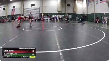 152 lbs Round 4 (16 Team) - Jack Myers, Broken Bow vs Carter Braun, Columbus