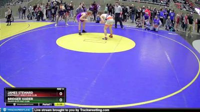 130 lbs Champ. Round 1 - James Steward, Northwest Wrestling Club vs Bridger Haider, Salem Elite Mat Club