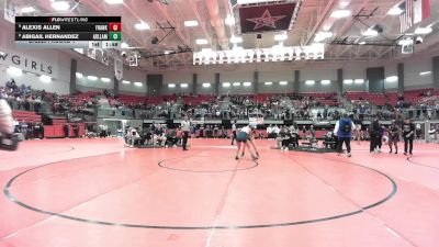 125 lbs Champ. Round 1 - Alexis Allen, El Paso Franklin vs Abigail Hernandez, Arlington Lamar