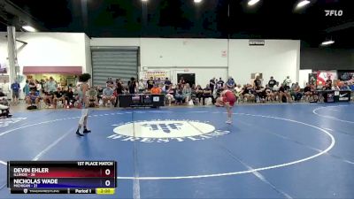 125 lbs Placement Matches (16 Team) - Devin Ehler, Illinois vs Nicholas Wade, Michigan