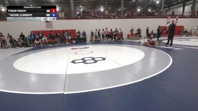 67 kg Cons. Semis - Tyson Peach, Jackrabbit Wrestling Club vs Richie Clementi, Southeastern Wrestling Club